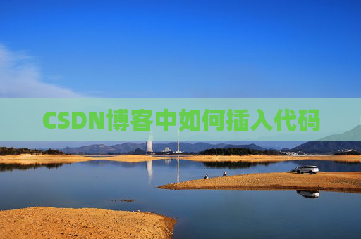 CSDN博客中如何插入代码